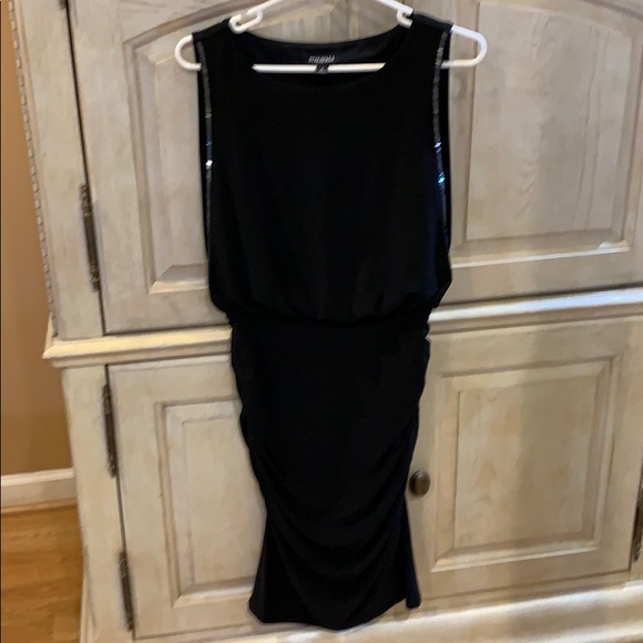 Roz & Ali black scoop neck midi party cocktail dress, 6 - Picture 1 of 4